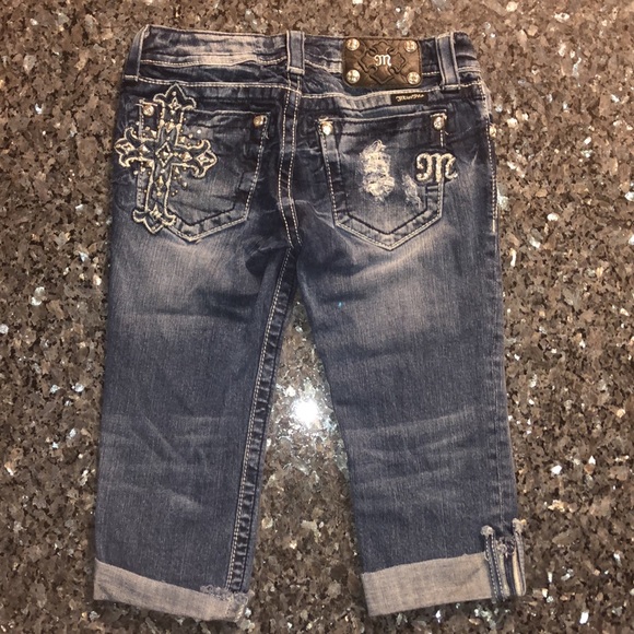 Miss Me Cuffed Jeans Crop size 25 (JE534OC2) - Picture 3 of 11